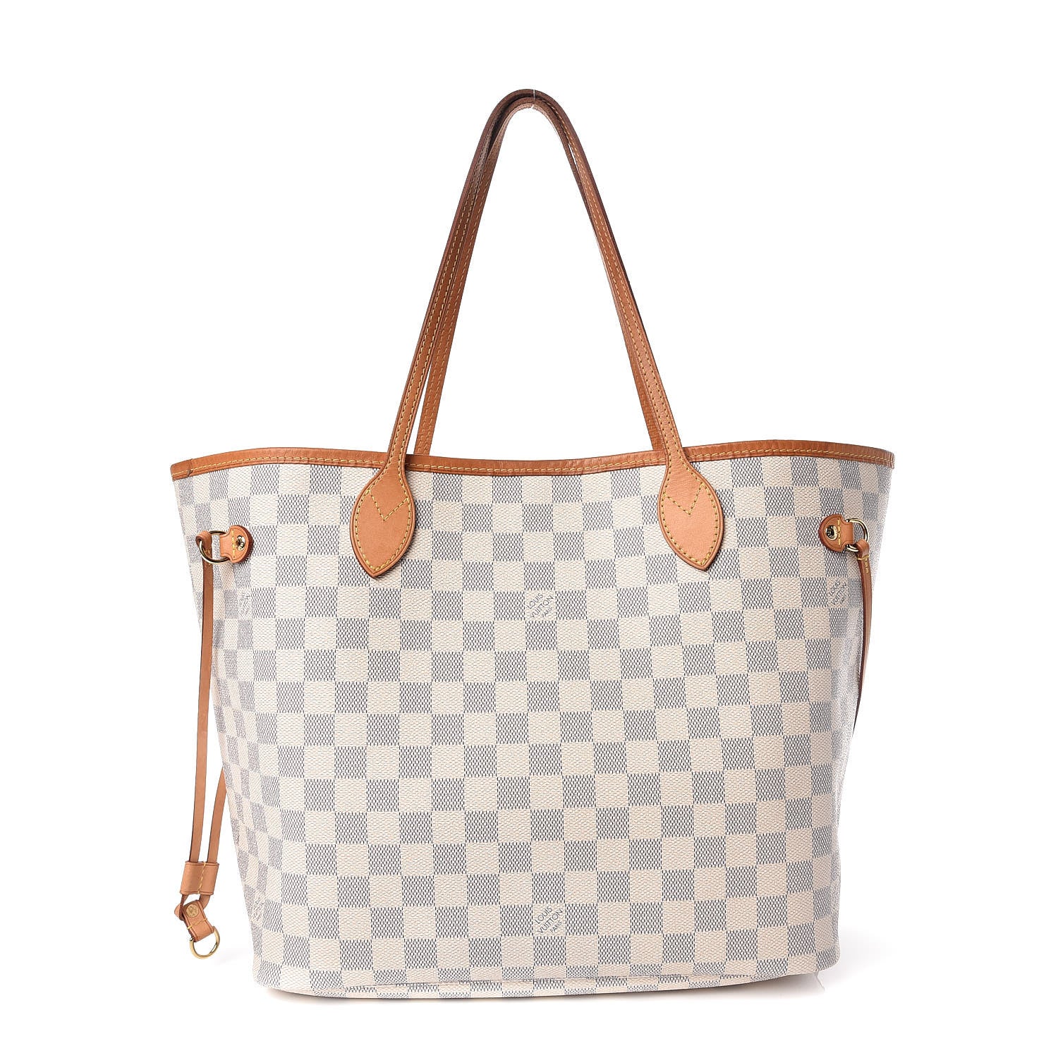 Louis Vuitton Damier Azur Neverfull MM Rose Ballerine 1 of 23