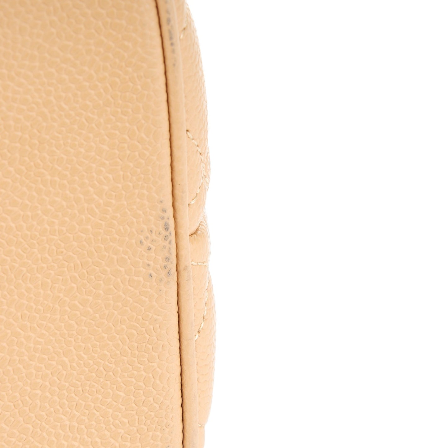 Caviar Quilted Medallion Tote Beige