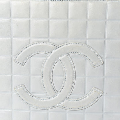 Chanel Lambskin Chocolate Bar Quilted Small Shoulder Bag Light Blue 14 of 24