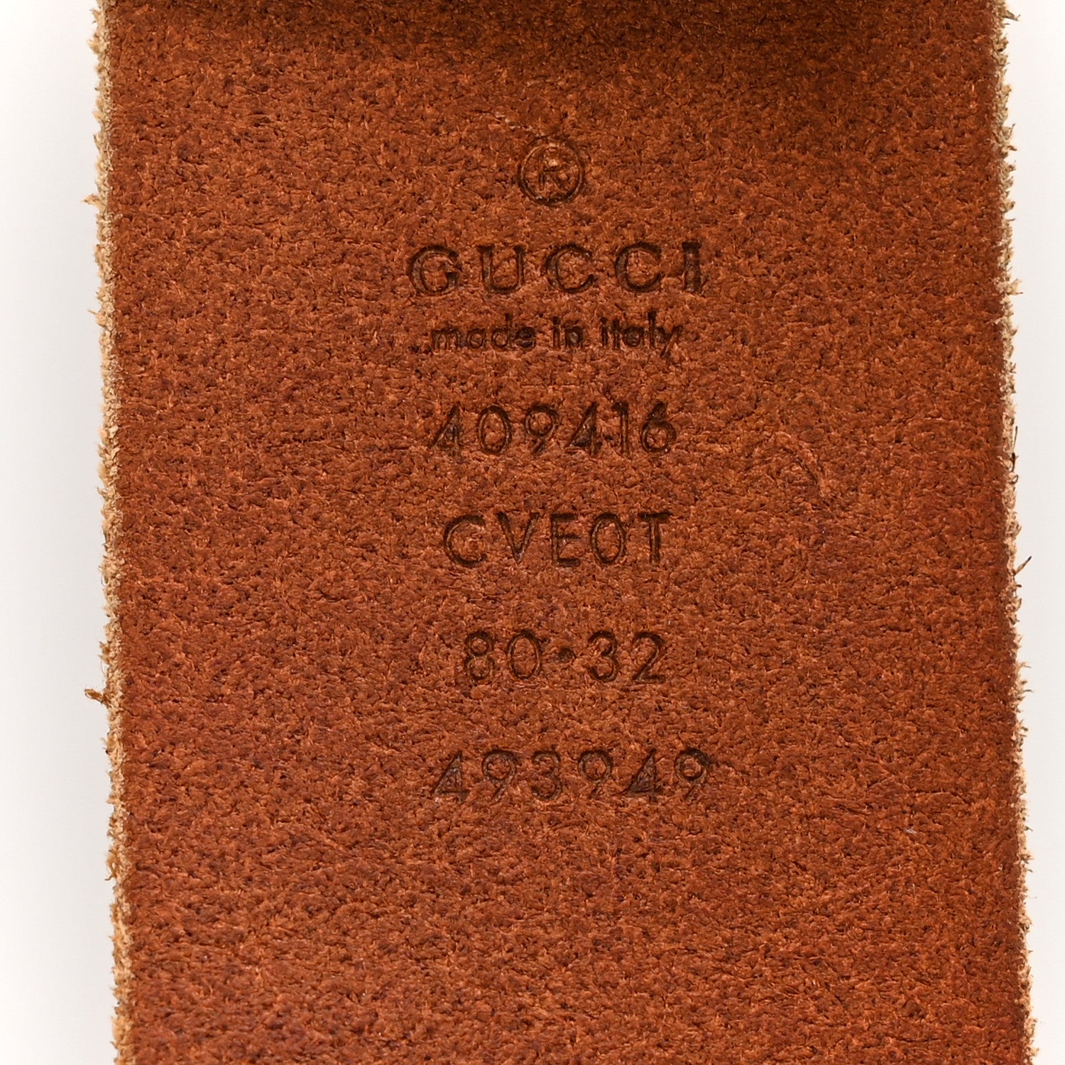 Gucci Faded Calfskin Double G 40mm Belt 80 32 Cuir 5 of 8