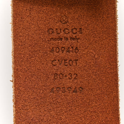 Gucci Faded Calfskin Double G 40mm Belt 80 32 Cuir 5 of 8