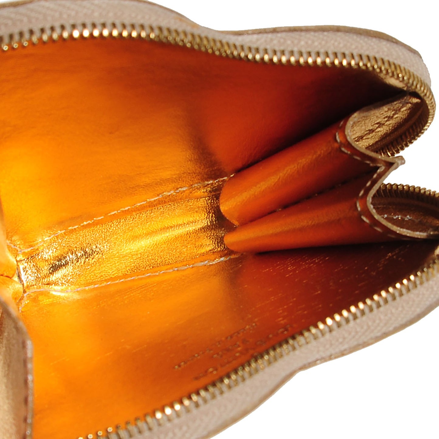 Monogram Miroir Heart Coin Purse Gold