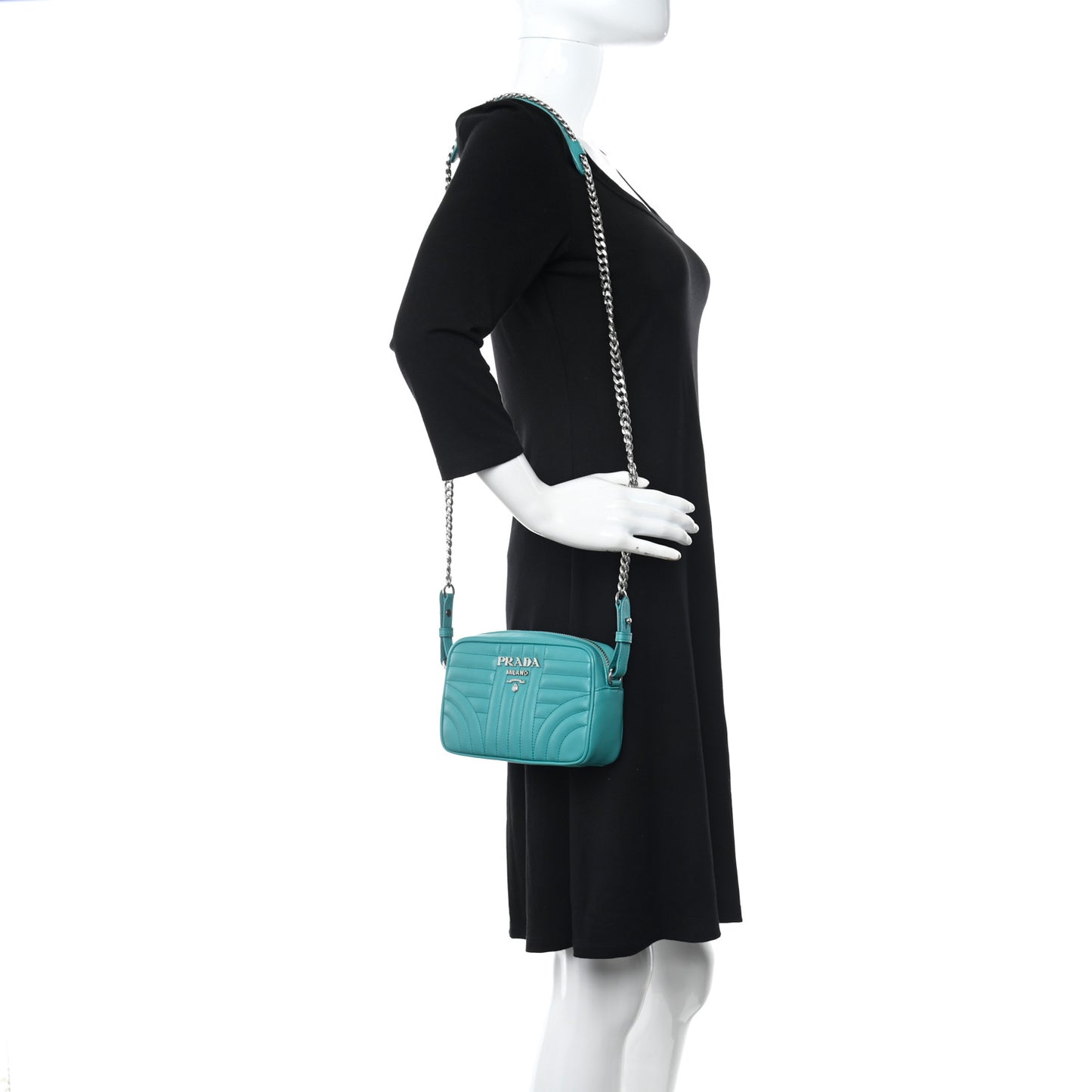 Soft Calfskin Diagramme Crossbody Bag Giada