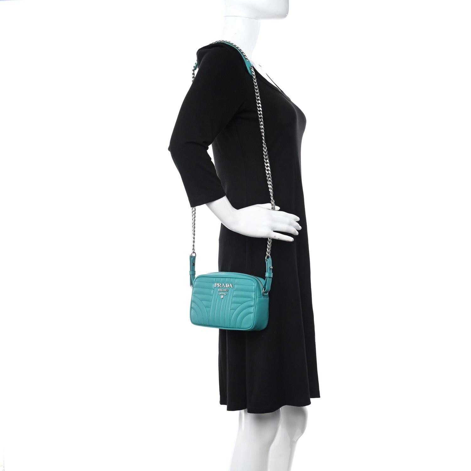 Prada Soft Calfskin Diagramme Crossbody Bag Giada 2 of 10