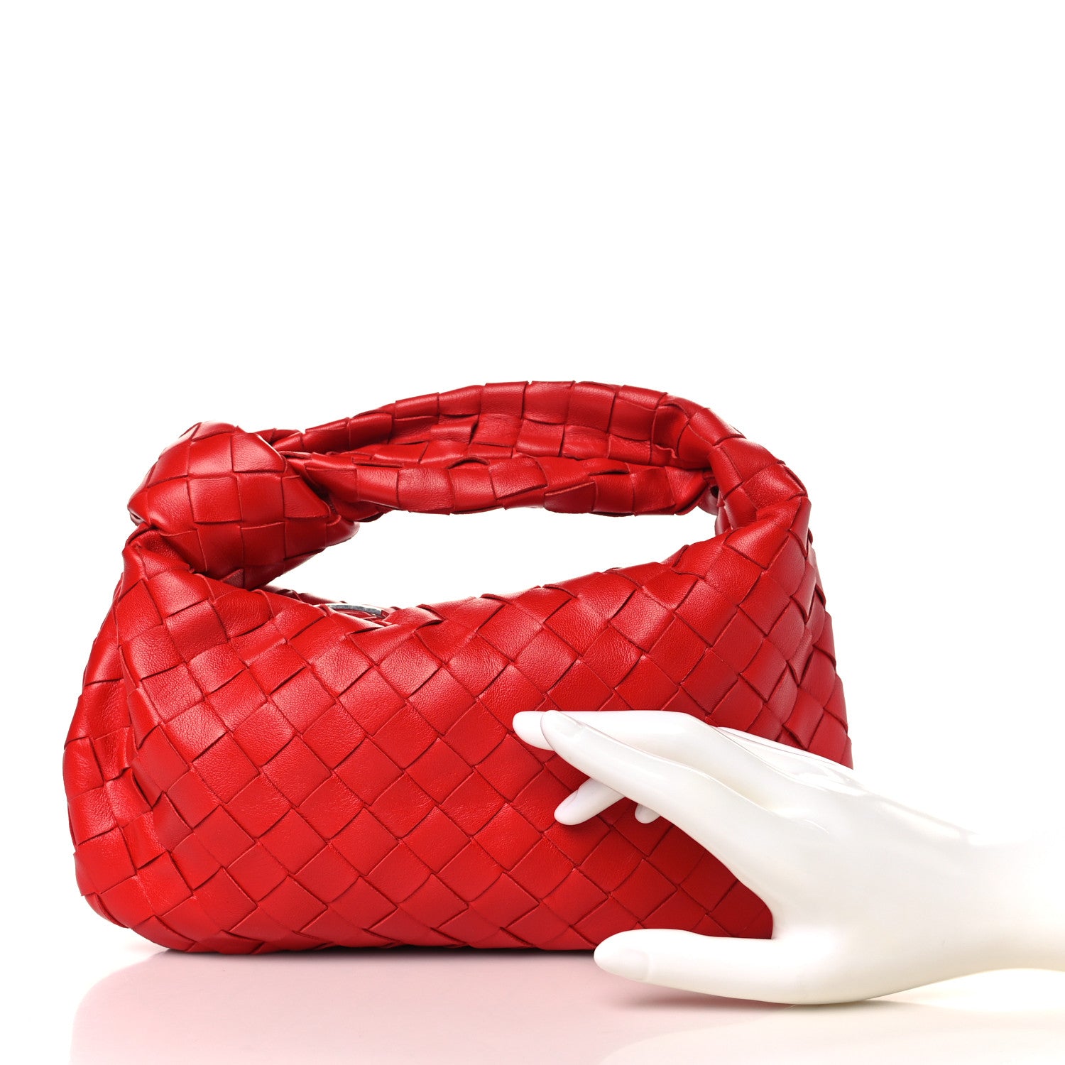 Bottega Veneta Nappa Intrecciato Mini Jodie Red 3 of 11