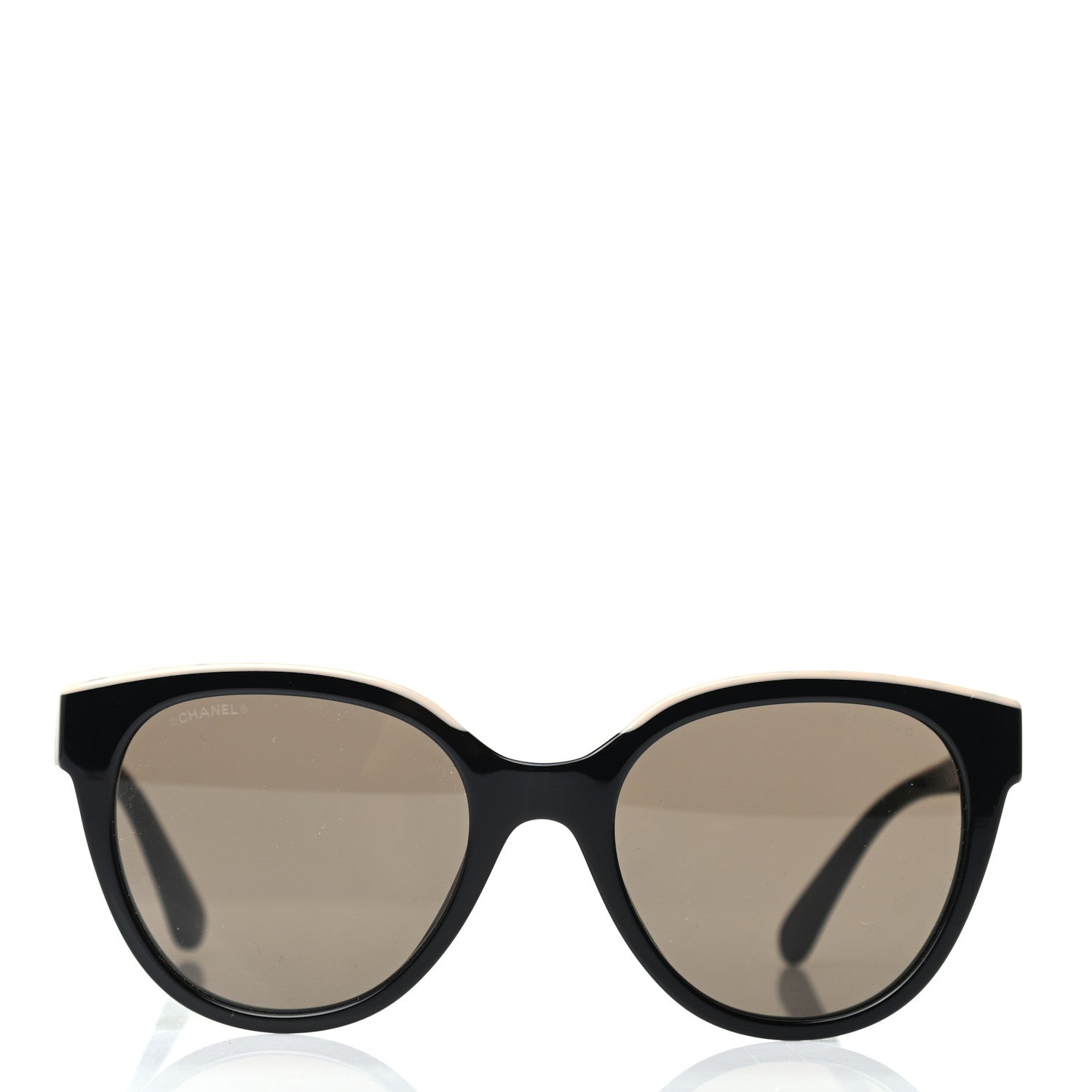 Chanel Acetate CC Butterfly Sunglasses 5414 Black Beige 2 of 9