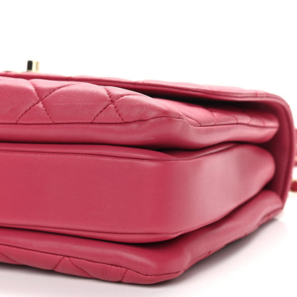 Chanel Lambskin Quilted Medium Trendy CC Flap Dual Handle Bag Dark Pink 9 of 9