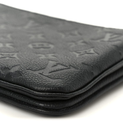 Louis Vuitton Empreinte Double Zip Pochette Black 10 of 11