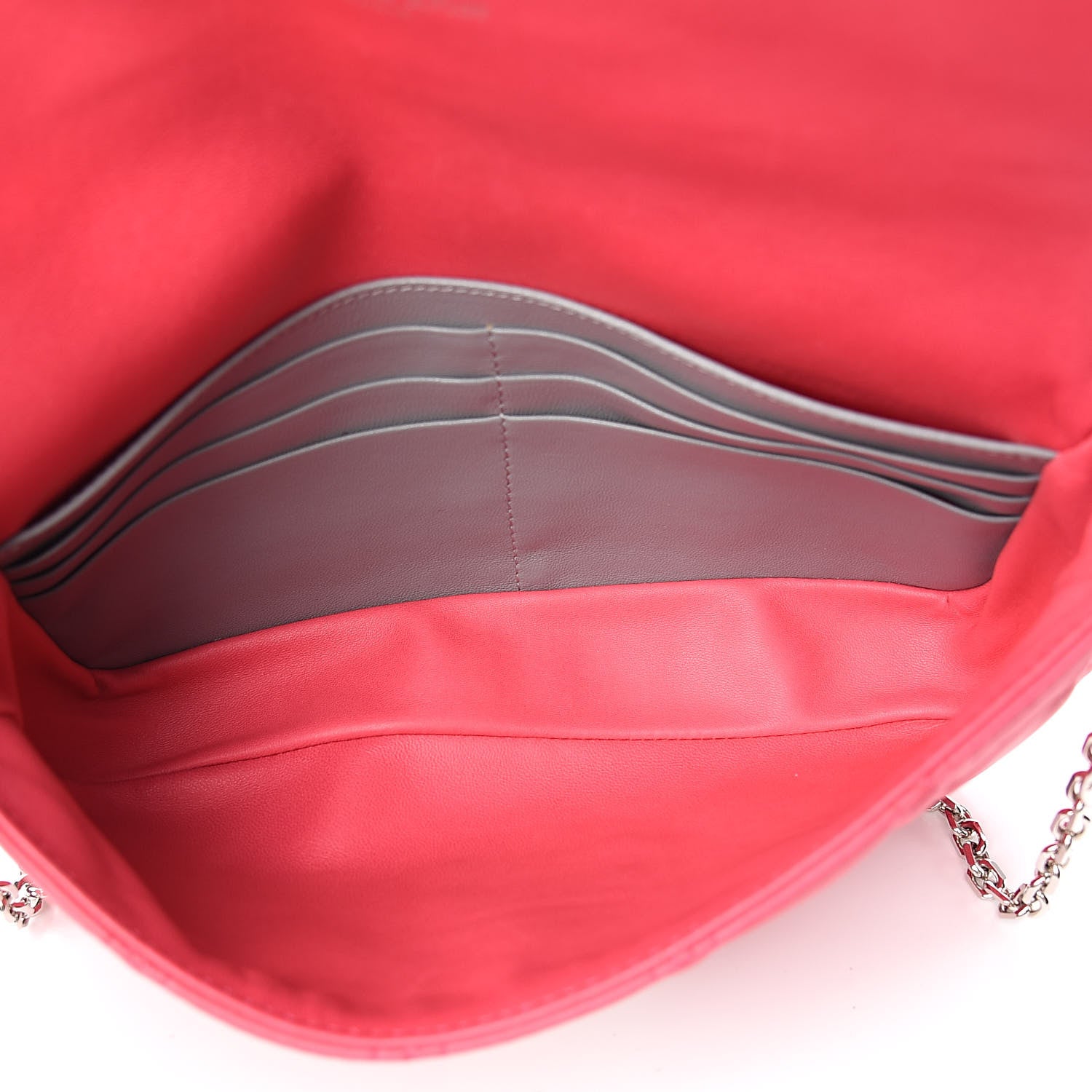 Christian Dior Lambskin Cannage Miss Dior Promenade Pouch Fuchsia 5 of 10