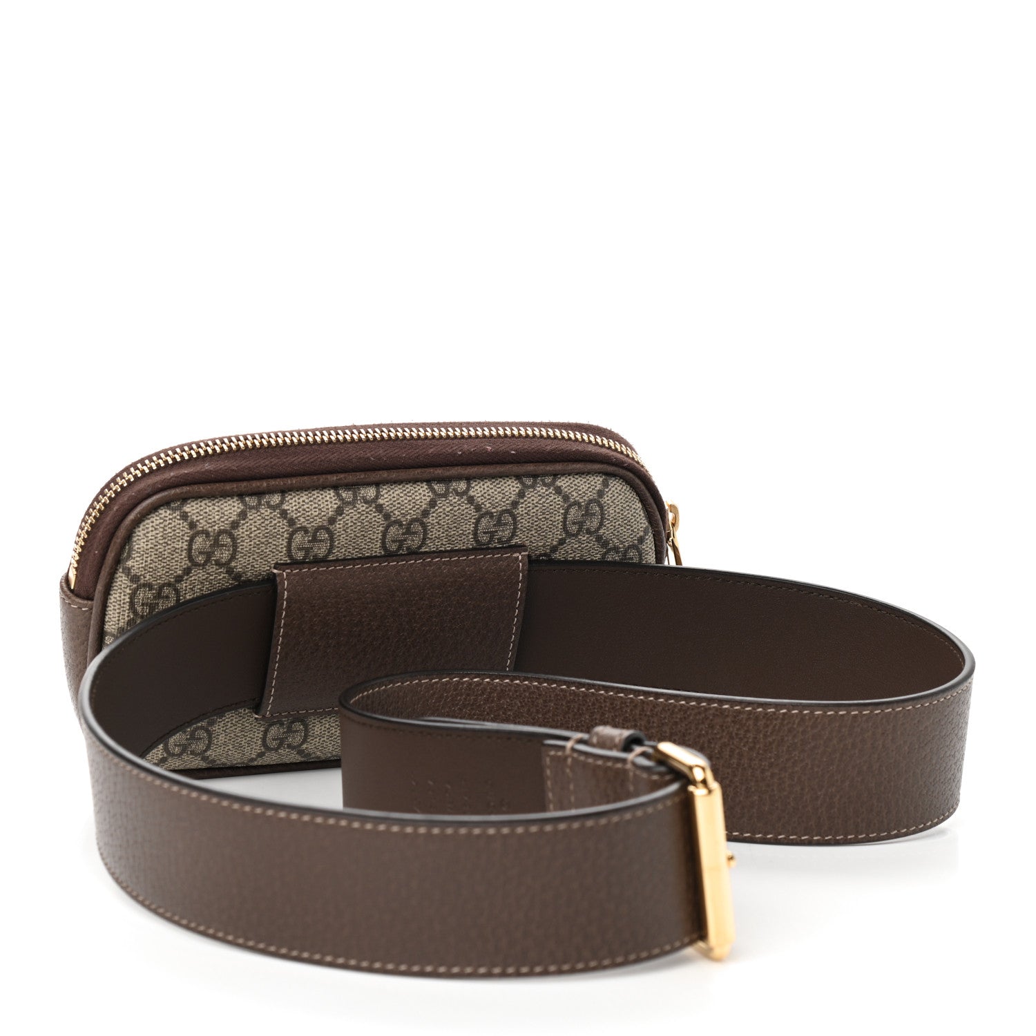 Gucci GG Supreme Monogram Ophidia Belted iPhone Case 95 38 Dark Brown 3 of 11