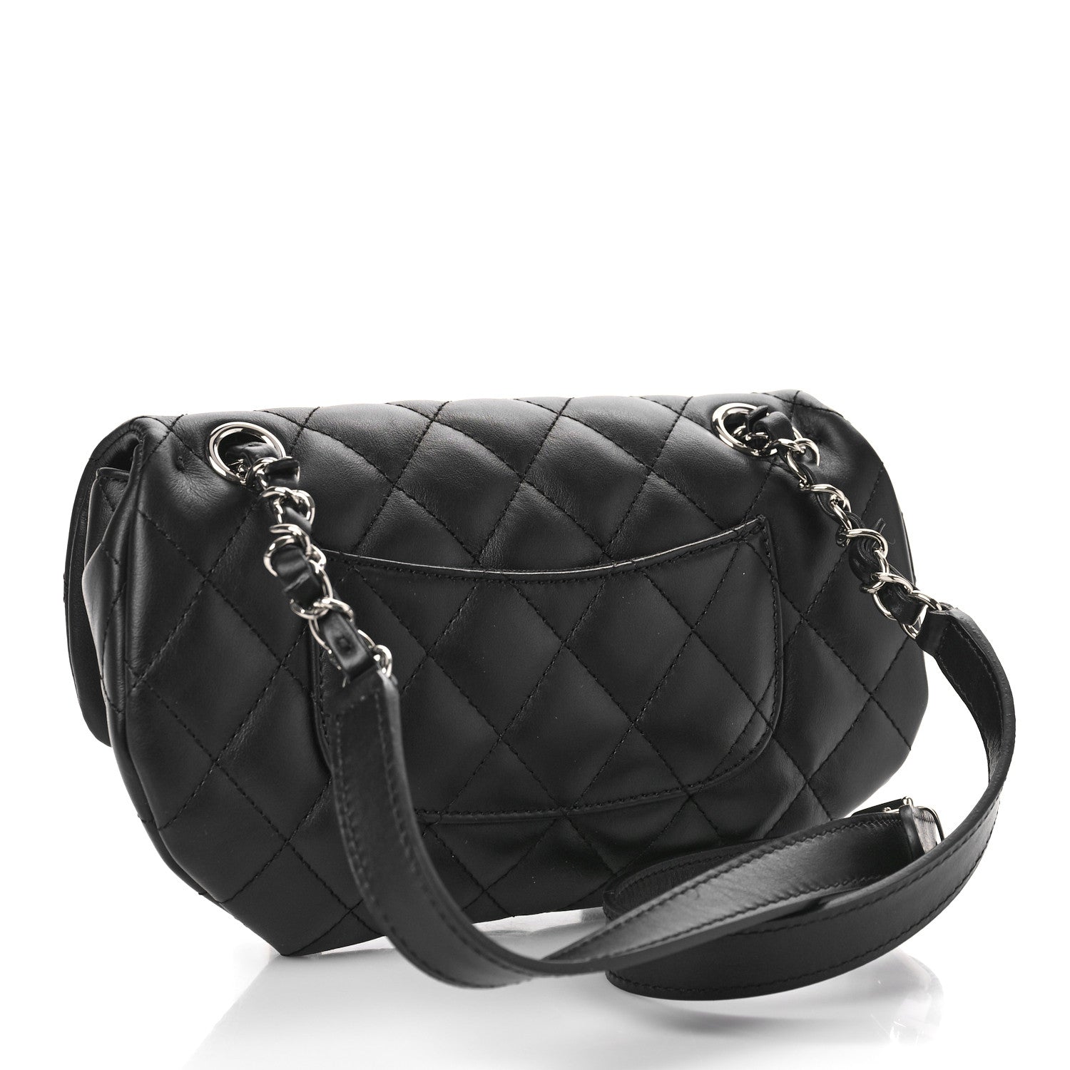 Chanel Calfskin Quilted CC Uniform Flap Belt Bag Black 3 of 10