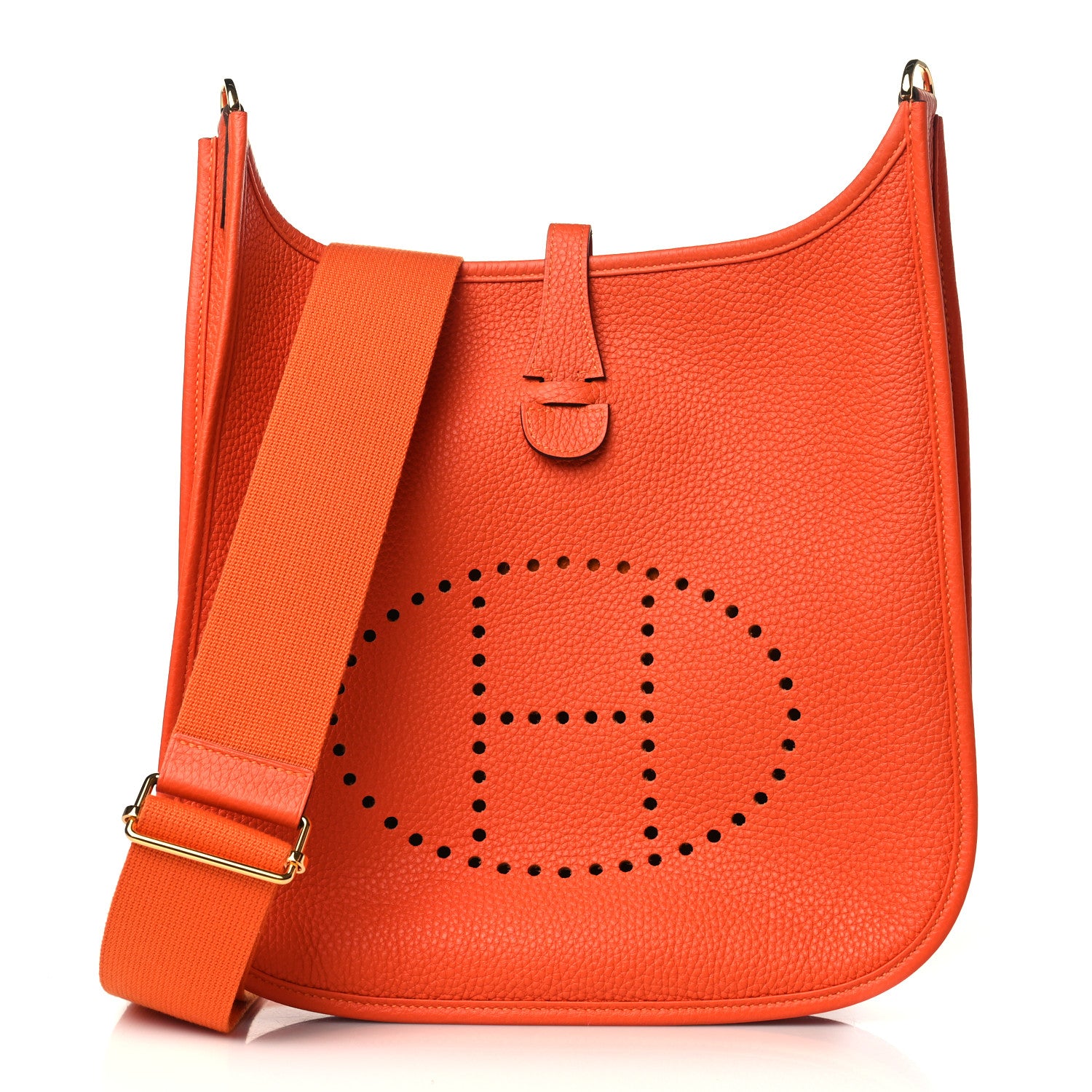 Hermes Taurillon Clemence Evelyne III PM Feu 1 of 10