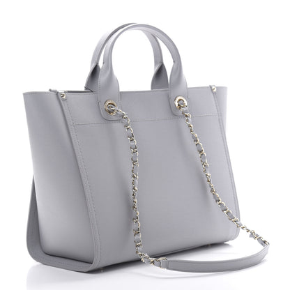 Chanel Caviar Studded Small Deauville Tote Grey 4 of 12