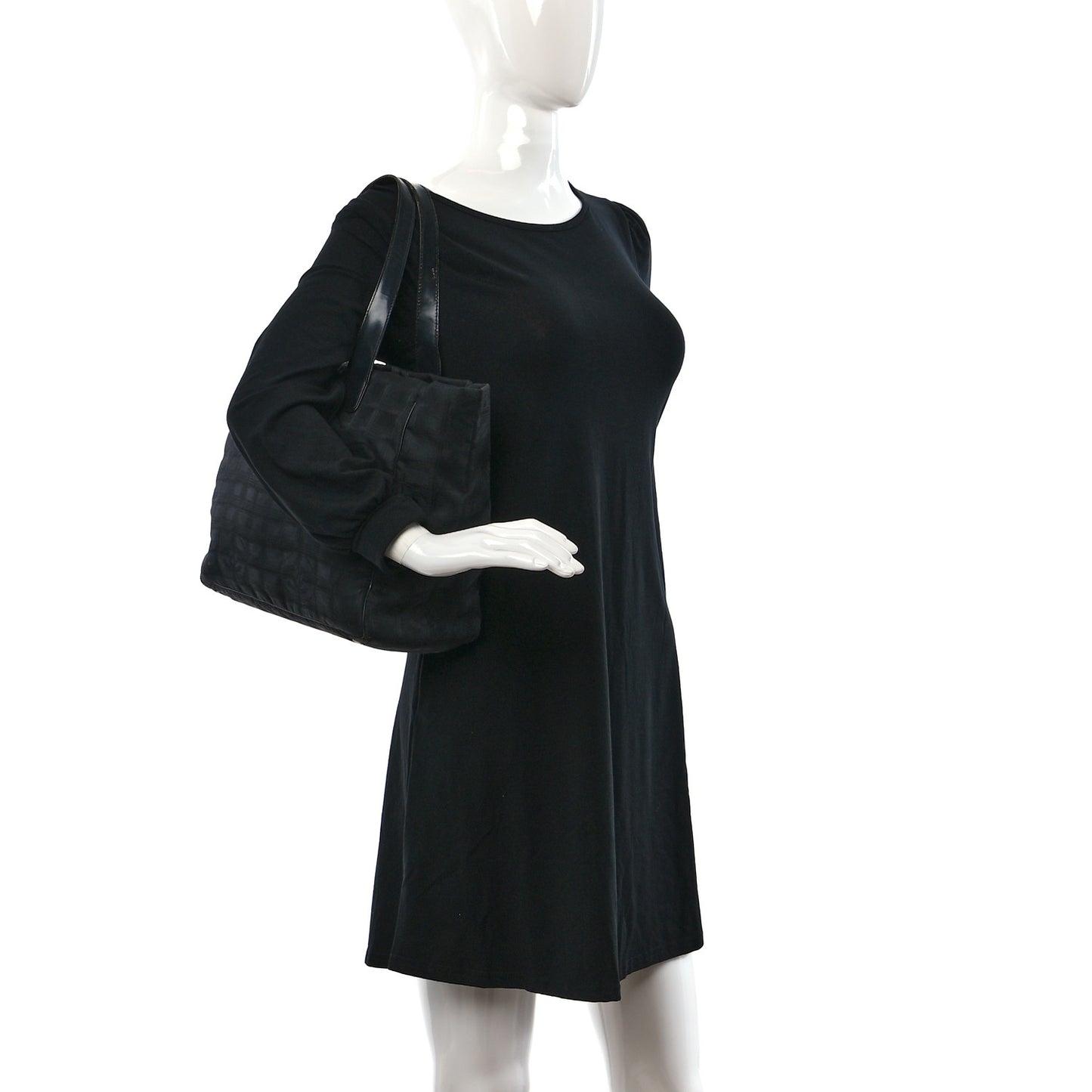 Nylon Medium Travel Tote Black