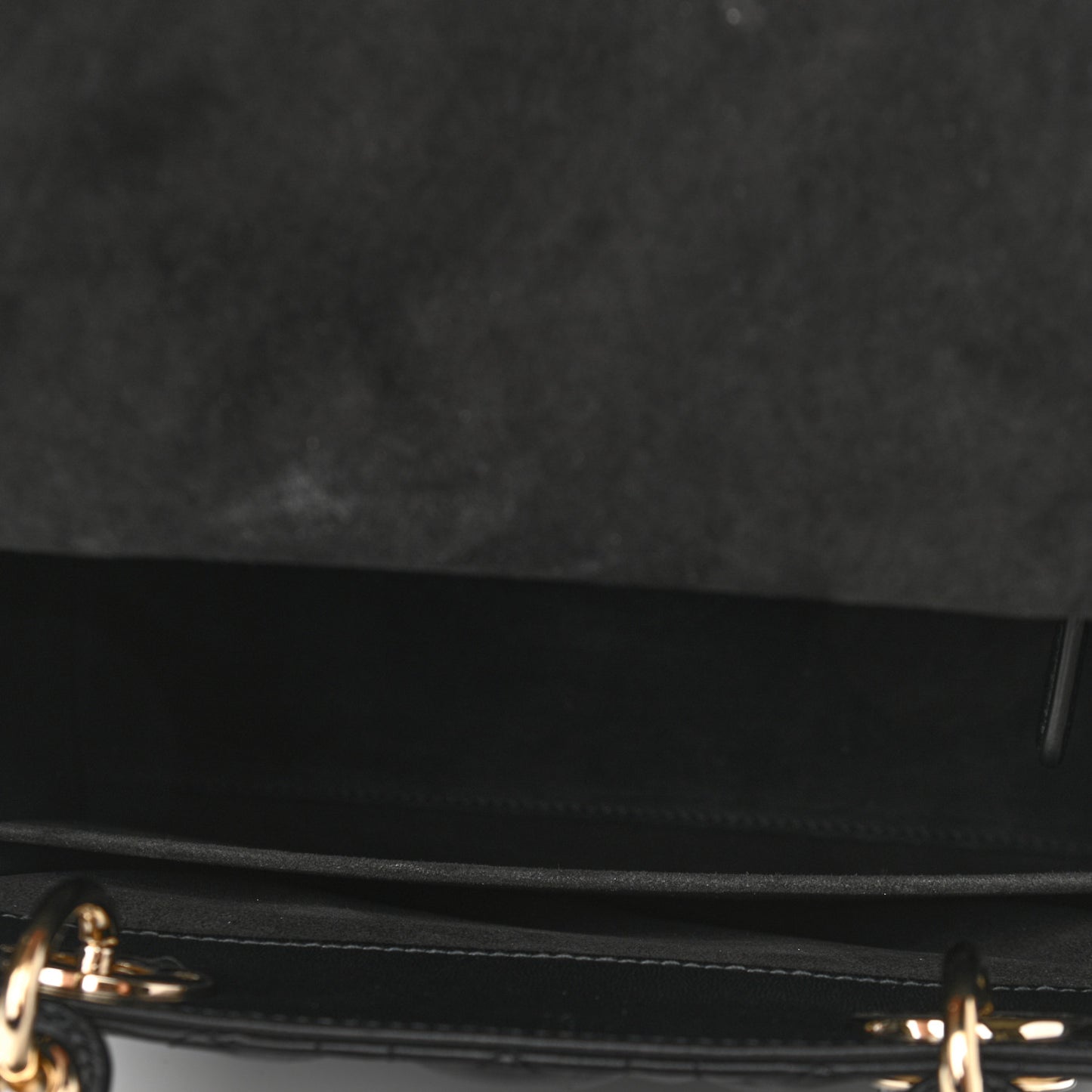 Lambskin Cannage Medium Lady Dior Black