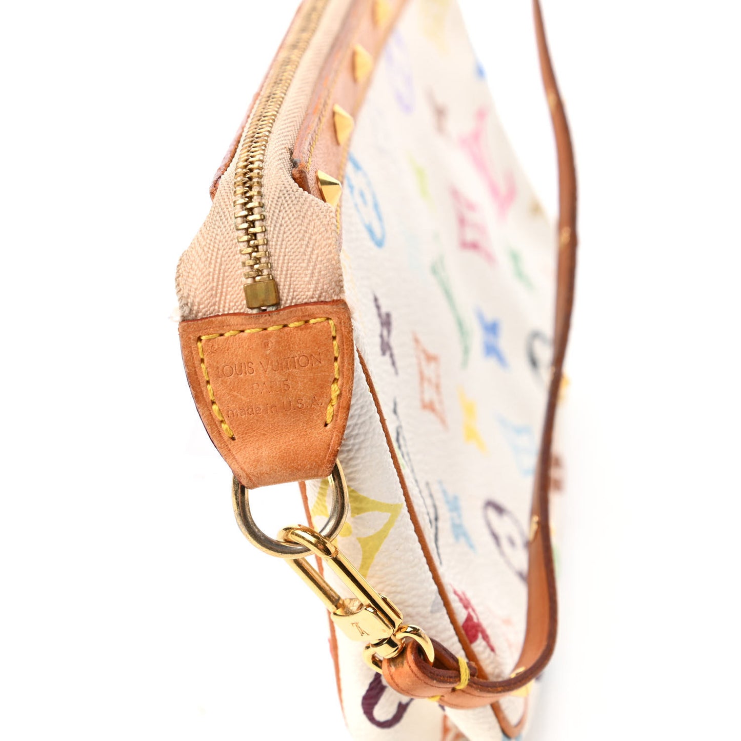 Monogram Multicolor Pochette Accessories White