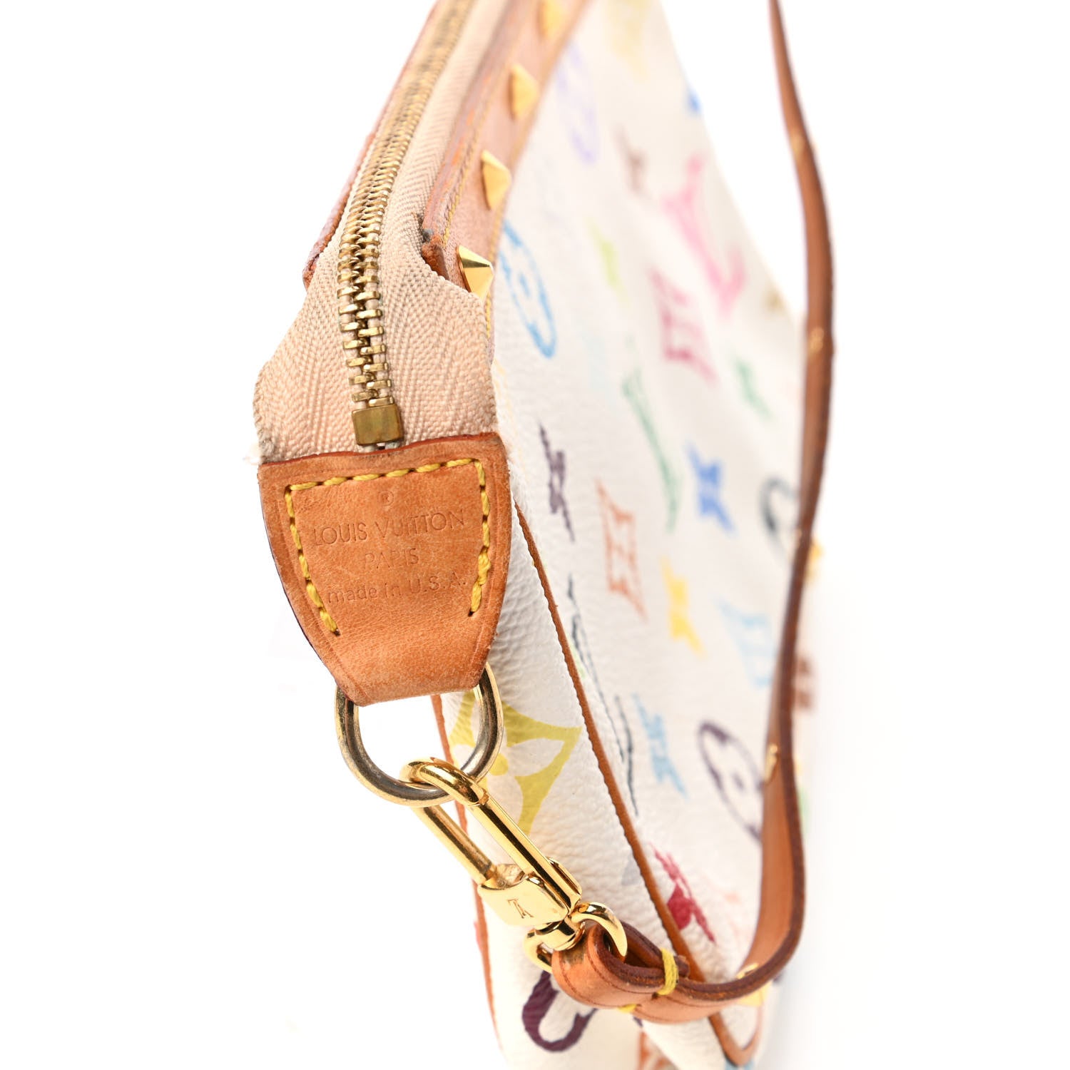 Louis Vuitton Monogram Multicolor Pochette Accessories White 8 of 11