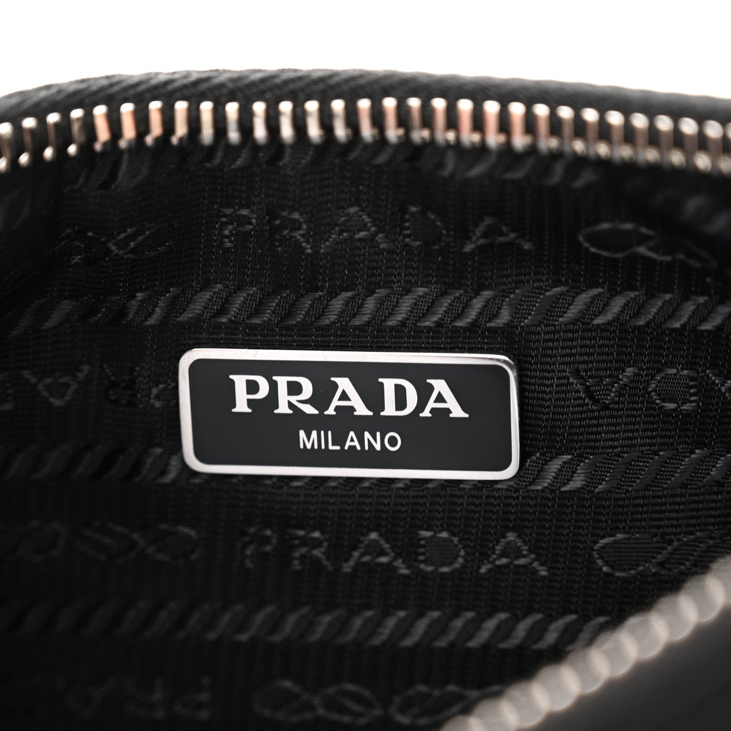 Tessuto Nylon Saffiano Mini Re-Edition 2005 Bag Black