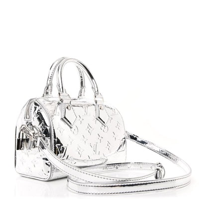 Louis Vuitton Monogram Miroir Speedy Bandouliere 20 Silver 3 of 9