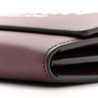 Burberry Calfskin Logo Hazelmere Wallet With Detachable Strap Mahogany Red 9 of 10