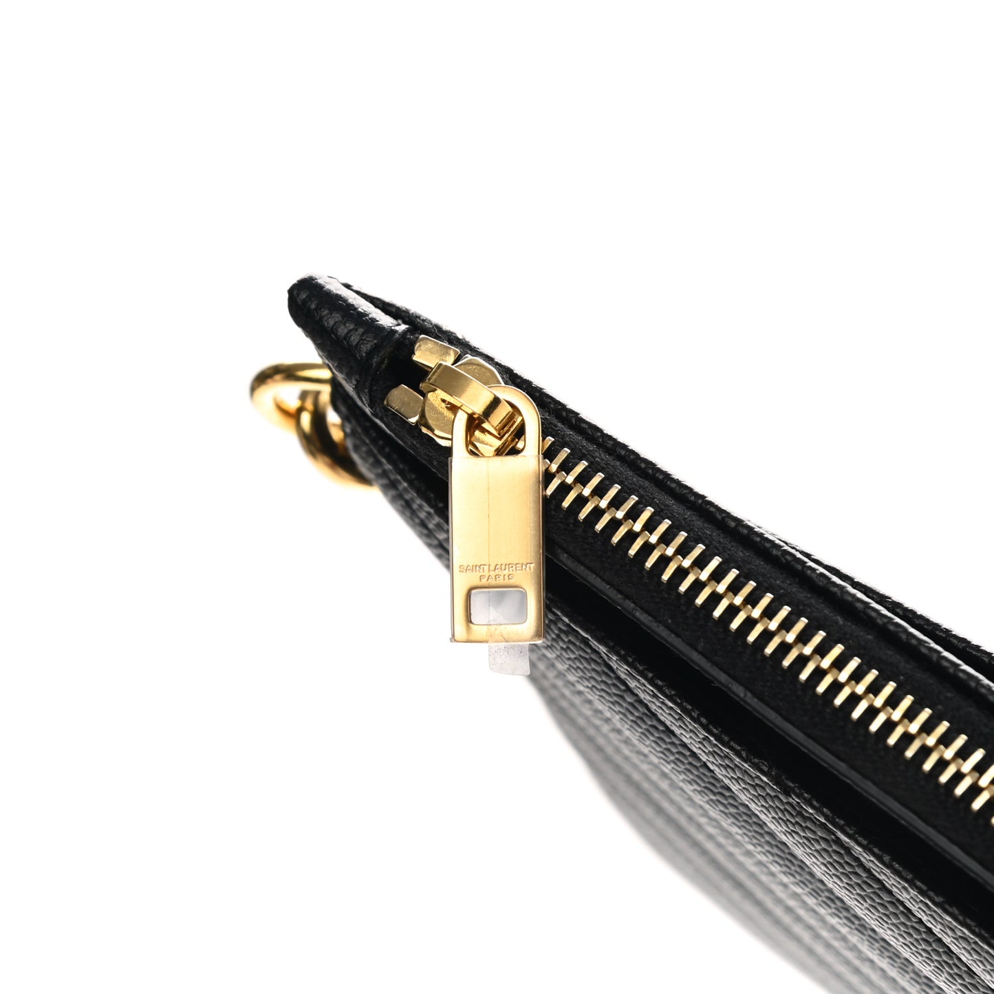 Grain De Poudre Chevron Monogram Large Bill Pouch Black