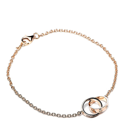 Cartier 18K Pink Gold Interlocking LOVE Bracelet 1 of 9