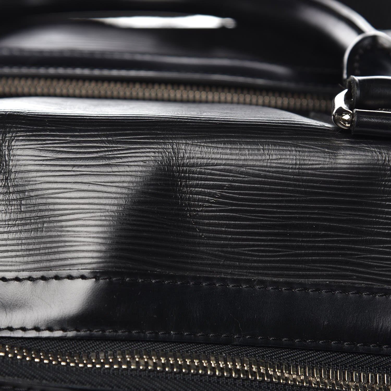 Louis Vuitton Epi Sac Bourget 50 Black 8 of 20