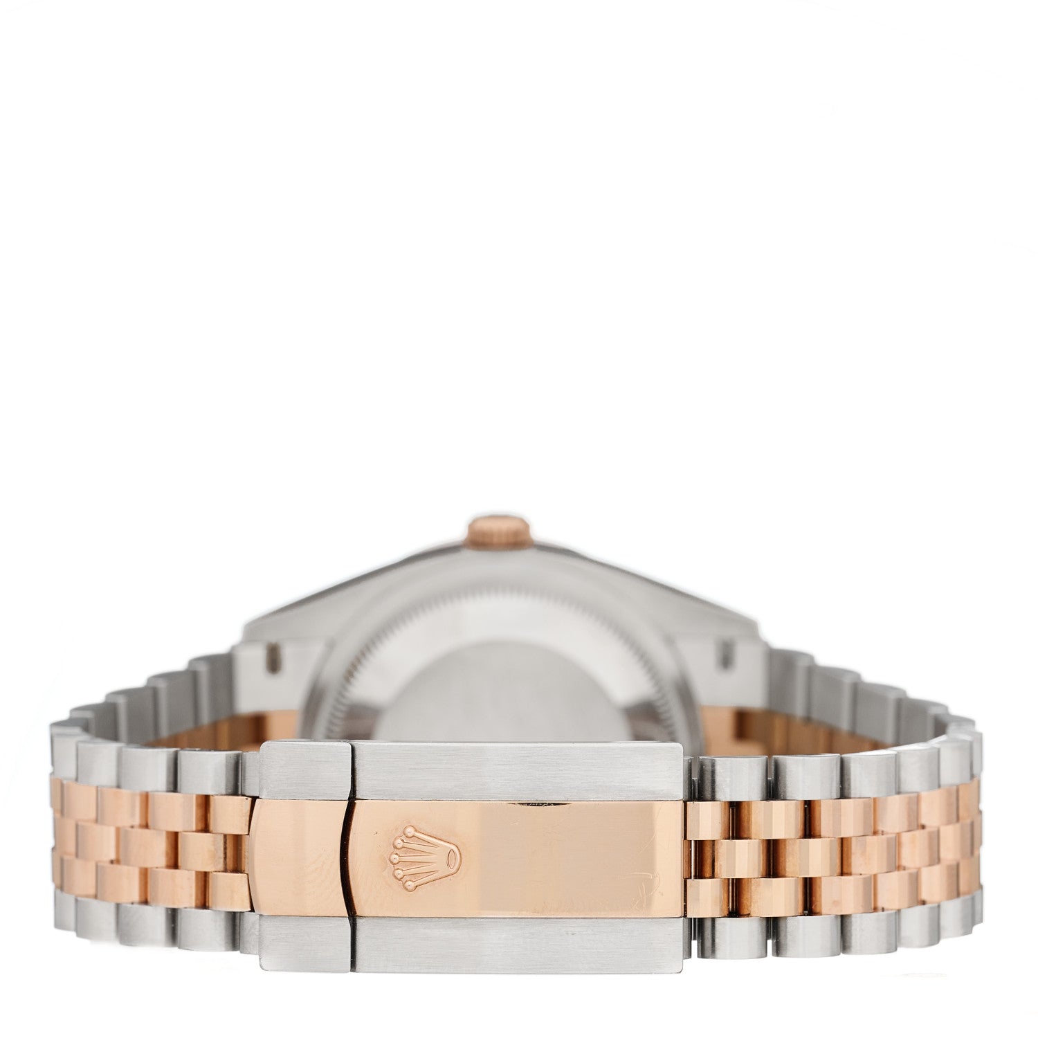 Rolex Stainless Steel 18K Everose Gold Diamond 36mm Oyster Perpetual Datejust Watch Rhodium Roman 126281RBR 3 of 4