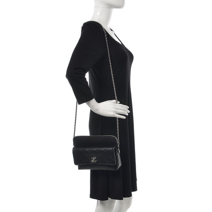 Chanel Calfskin Quilted Crossbody Bag Black 2 of 9