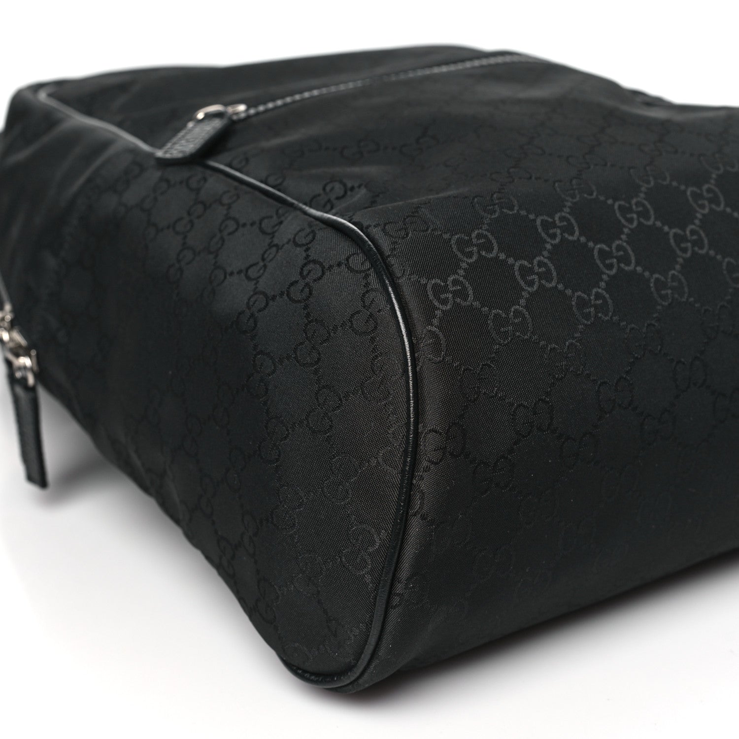 Gucci Nylon Monogram Slim Backpack Black 9 of 10
