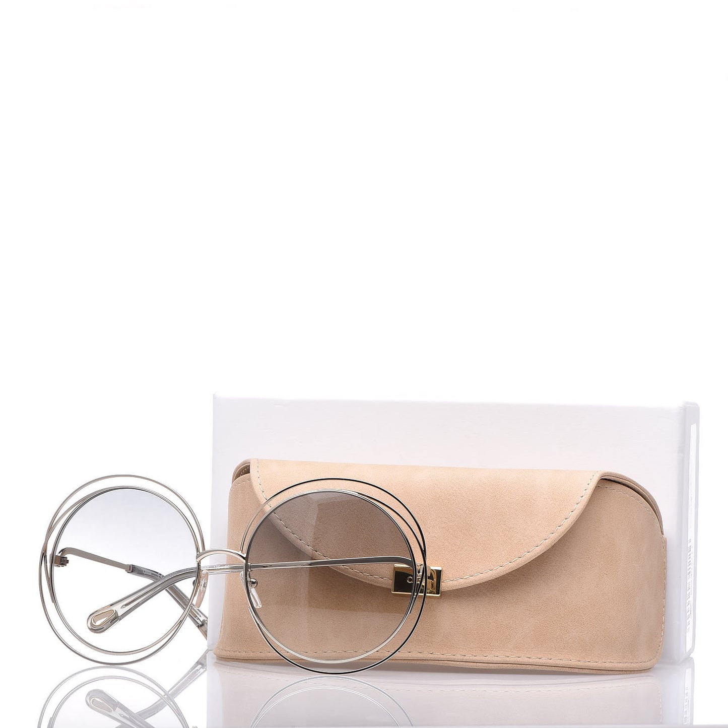 Oversize Round Carlina Oversized Round Sunglasses CE114S Grey Metallic