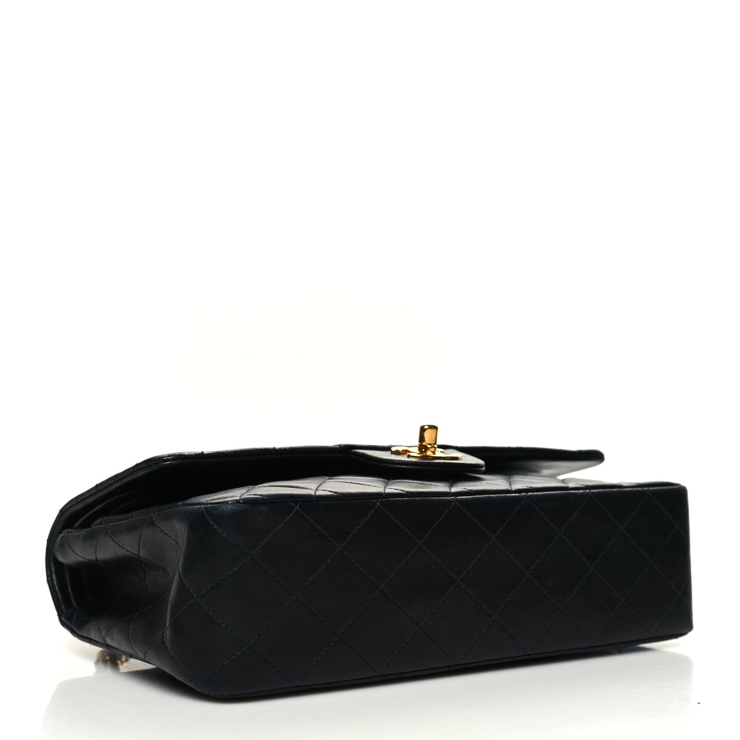 Chanel Lambskin Quilted Medium Double Flap Black 5 of 14