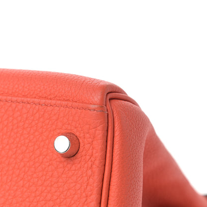 Hermes Togo Kelly Retourne 28 Poppy Orange 10 of 22