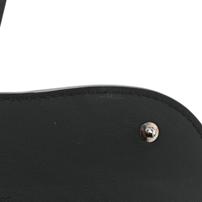 Christian Dior Ultra Matte Calfskin Saddle Chain Wallet Pouch Black 12 of 13