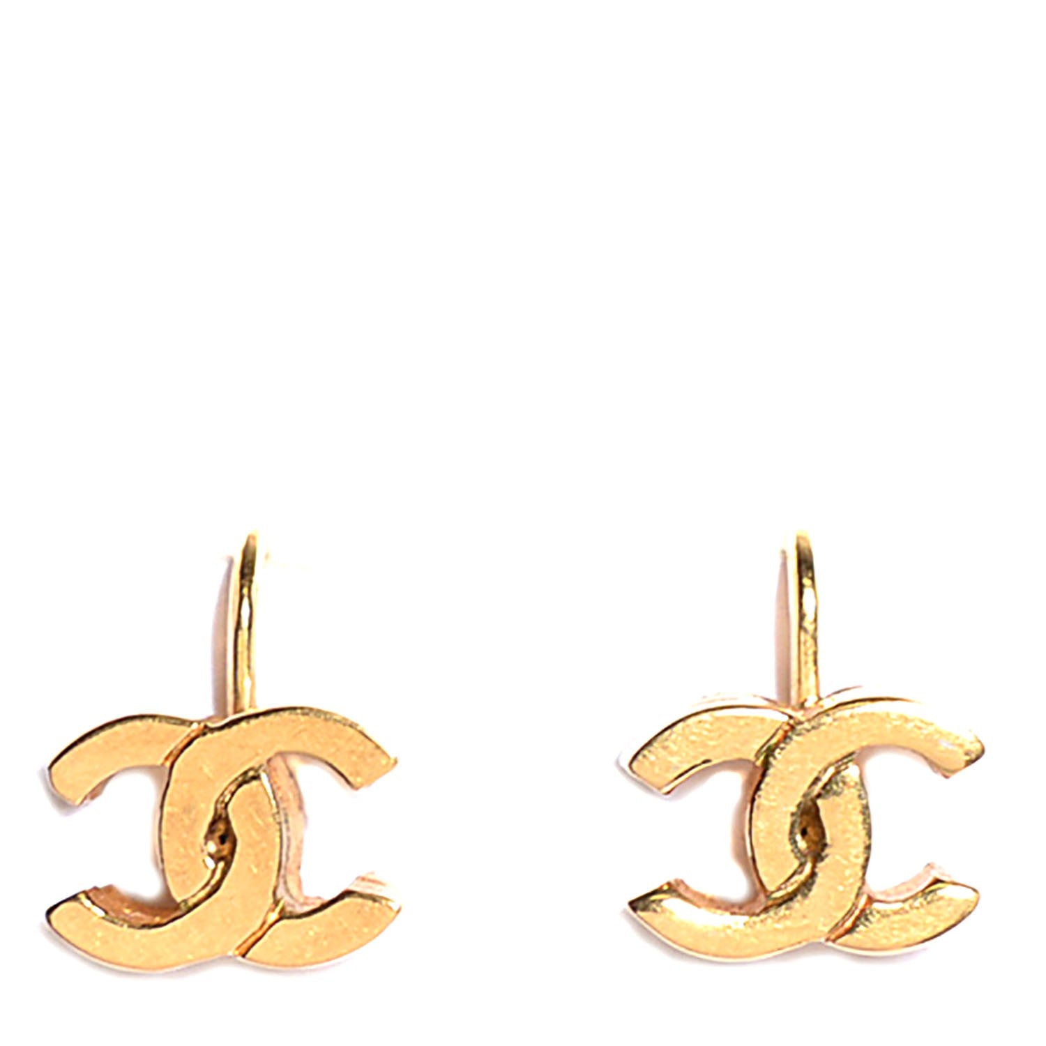 Chanel CC Clip On Earrings Gold 1 of 6