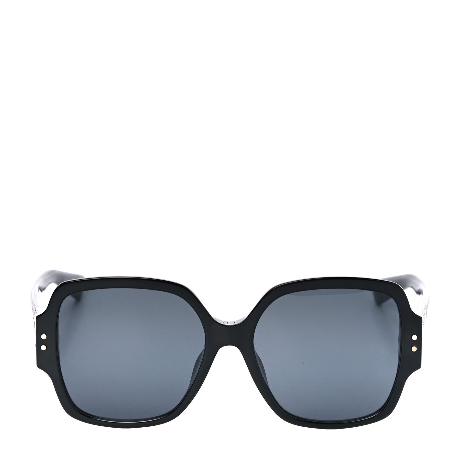 Acetate Cannage Lady Dior Studs 5 Sunglasses Black