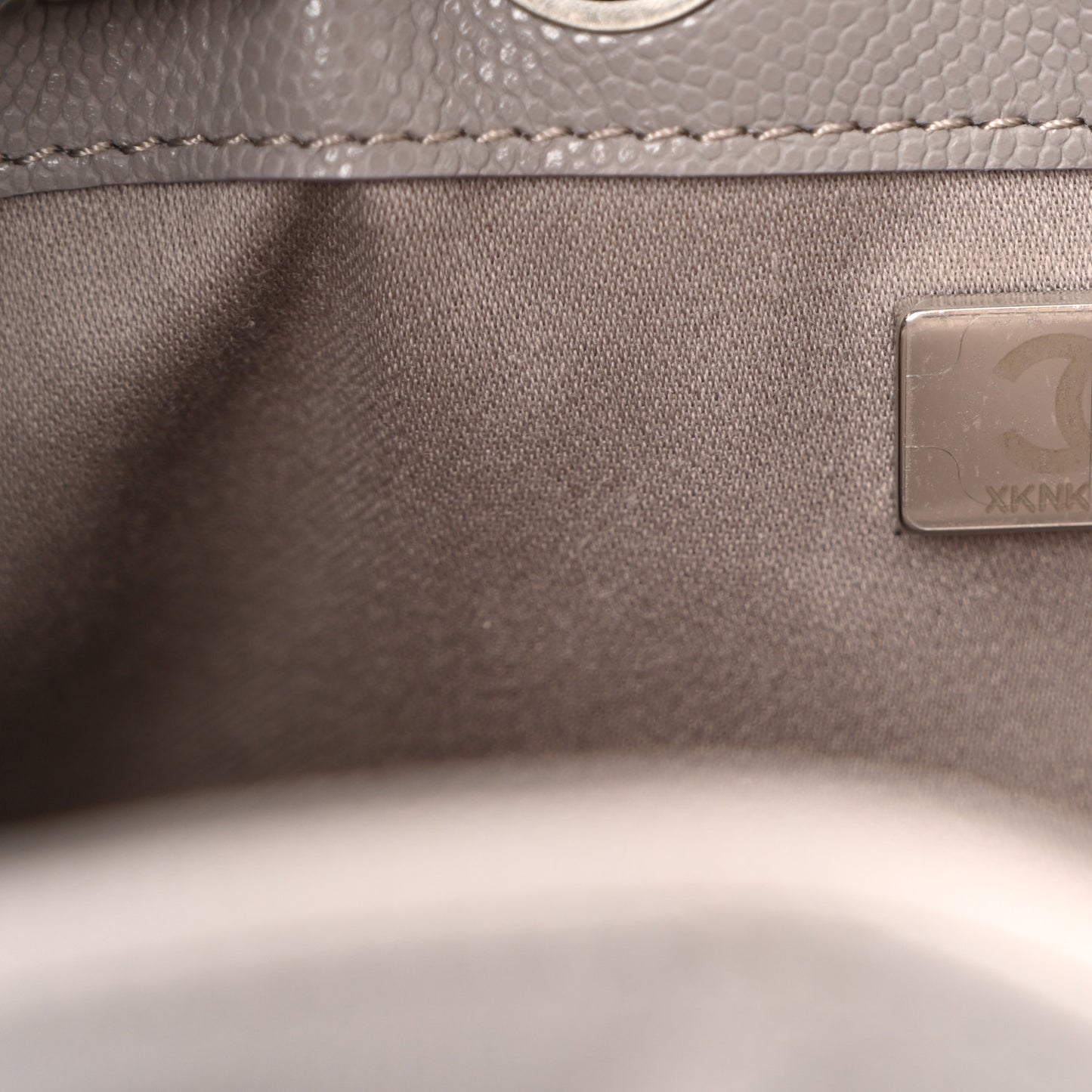 Caviar Quilted Mini Chanel 25 Handbag Dark Grey