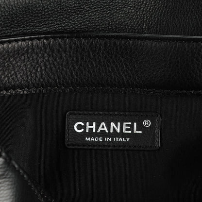 Chanel Calfskin New Medium Boy Reverso Flap Black 7 of 9