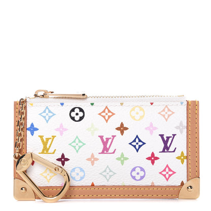 Louis Vuitton Monogram Multicolor Key Pouch White 1 of 6
