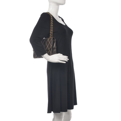 Chanel Calfskin Quilted Medium Wild Stitch Flap Brown 2 of 13