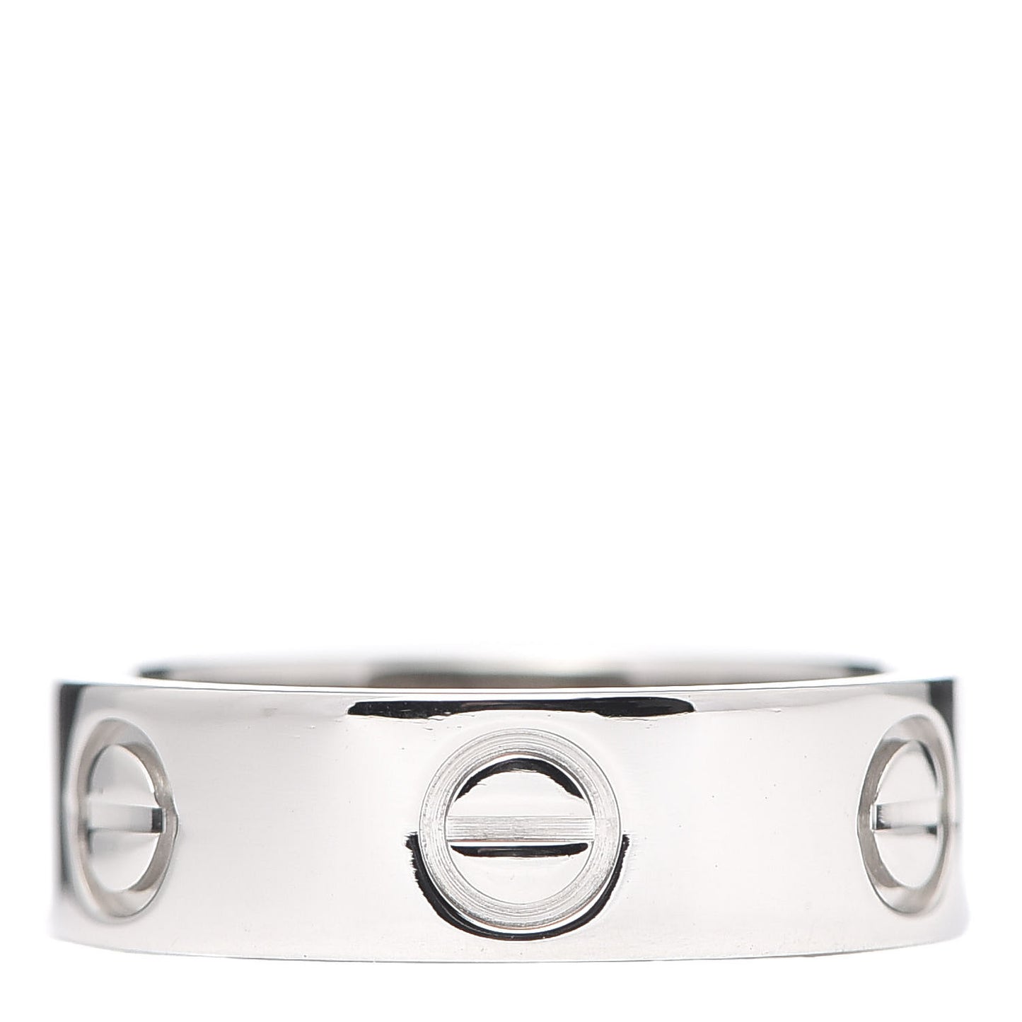 Platinum 5.5mm LOVE Ring 49 4.75