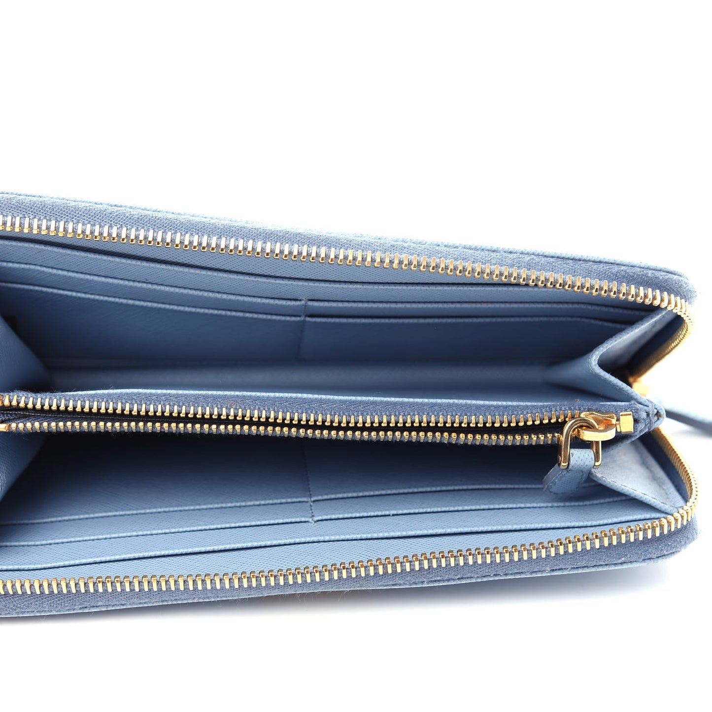 Saffiano Metal Zip Around Wallet Astrale