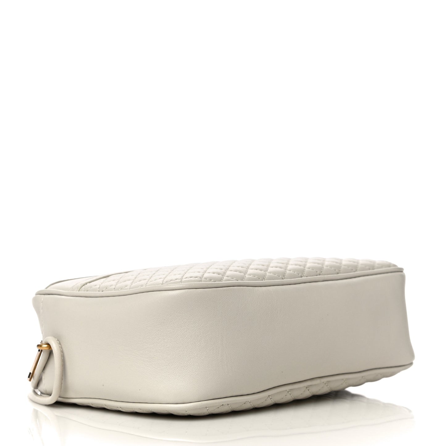 Lambskin Quilted Victoire Camera Bag Blanc Vintage