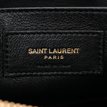 Saint Laurent Grain de Poudre Quilted 80's Vanity Bag Black 6 of 10