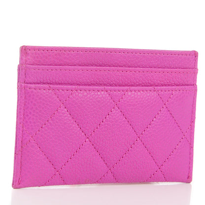 Chanel Iridescent Caviar Quilted Simply CC Card Holder Pink 3 of 7