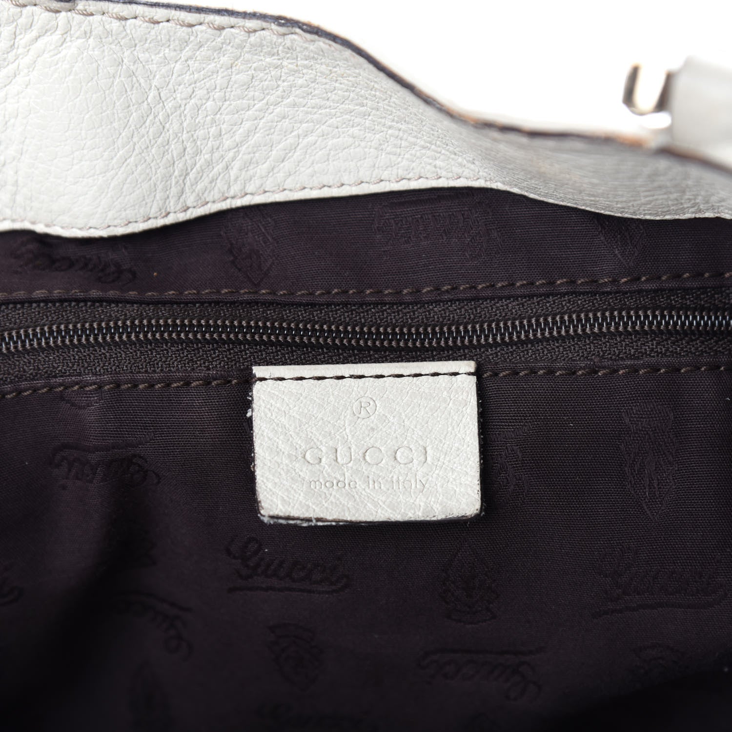 Gucci Guccissima Large New Ladies Hobo Off White 11 of 13