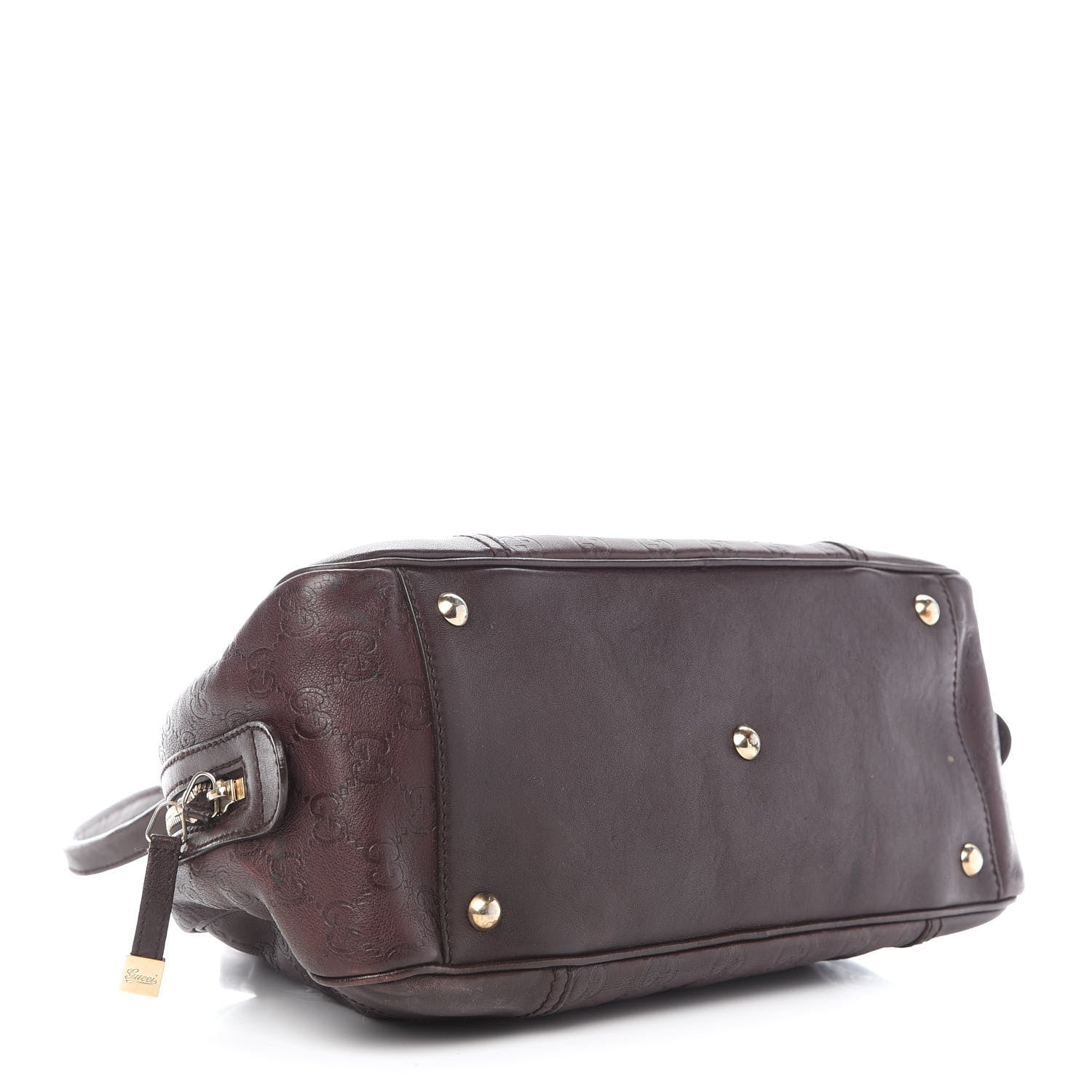 Gucci Guccissima Small Princy Satchel Brown 3 of 10