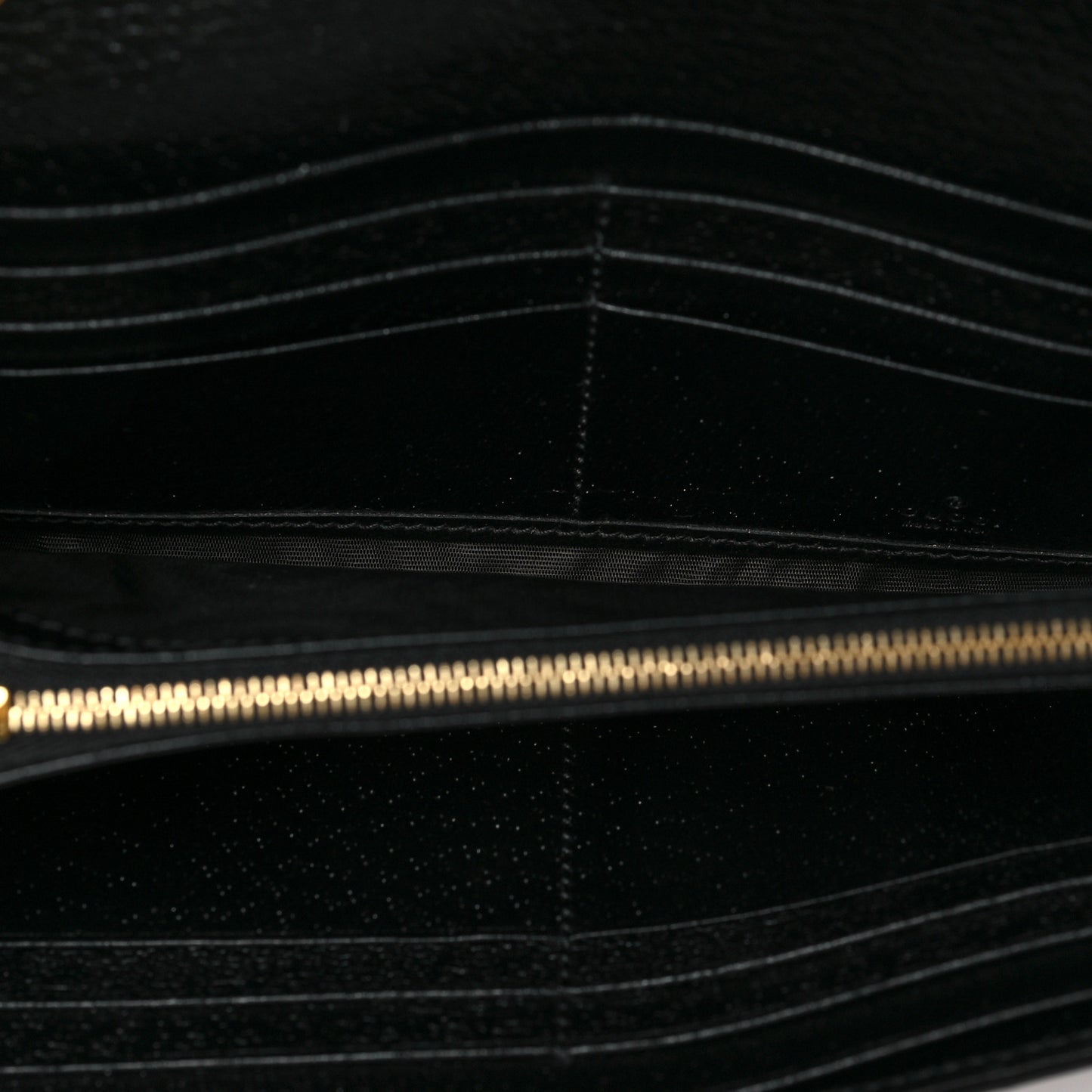 Jacquard Black Denim GG Monogram Textured Dollar Calfskin Jackie 1961 Chain Wallet Black Ivory