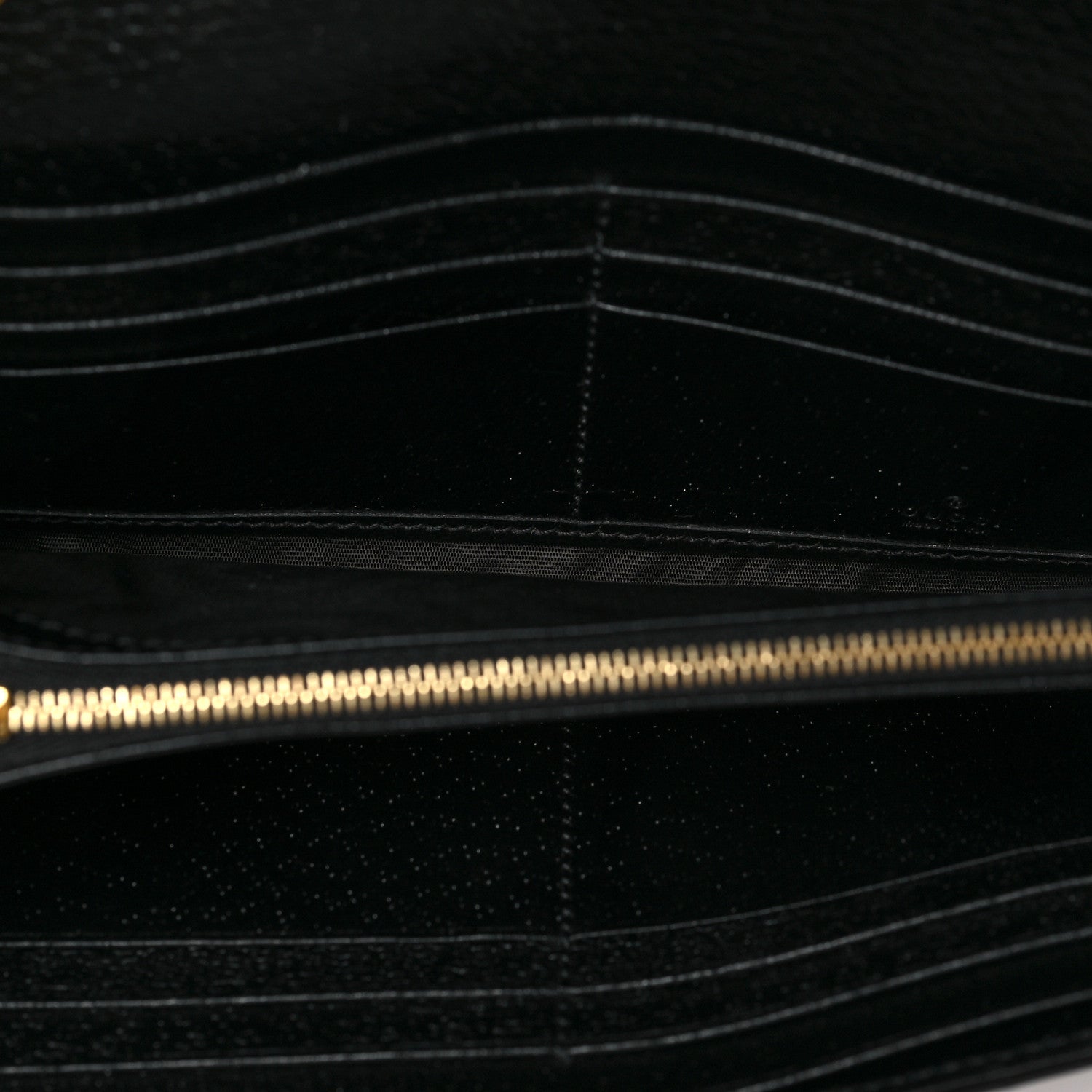 Gucci Jacquard Black Denim GG Monogram Textured Dollar Calfskin Jackie 1961 Chain Wallet Black Ivory 5 of 6