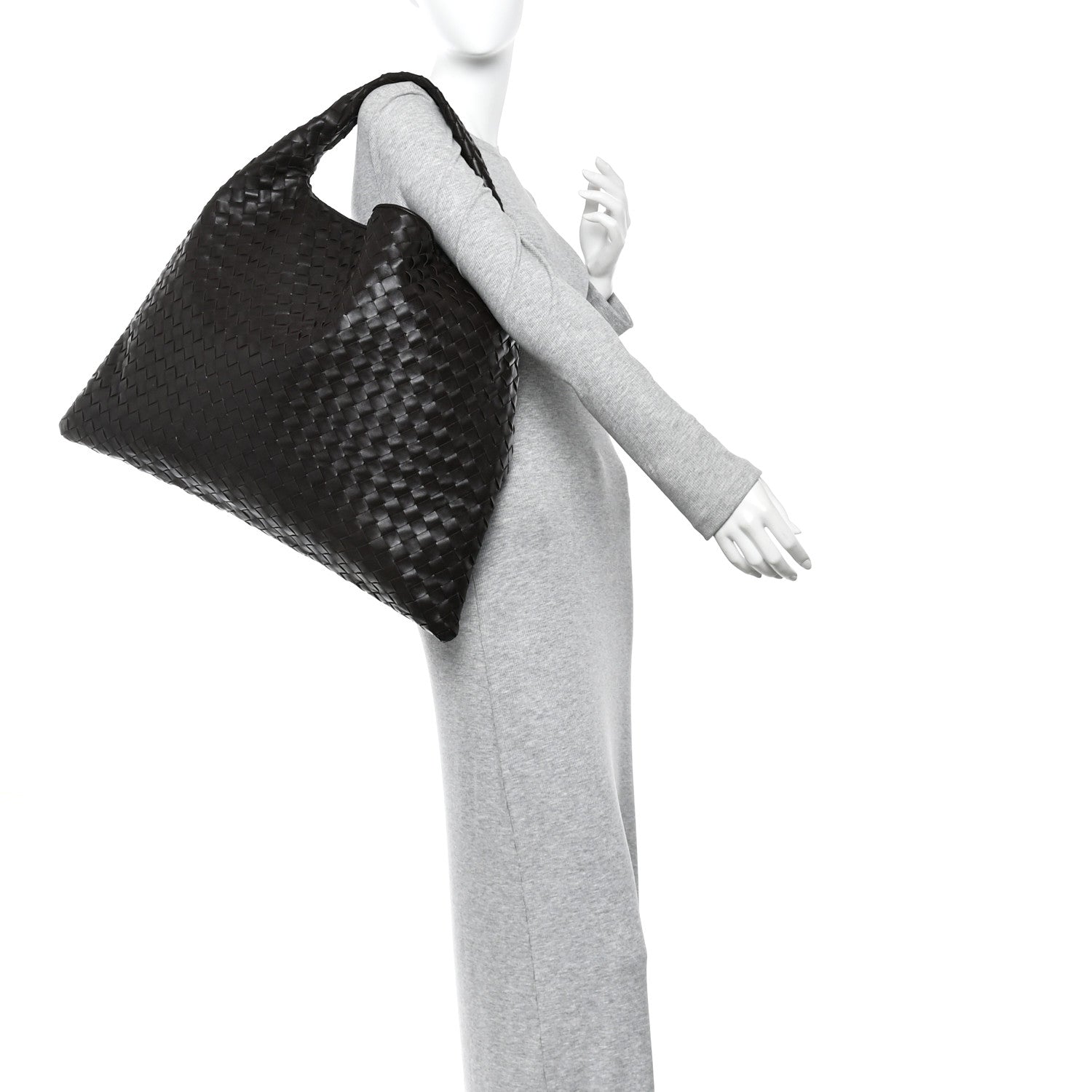 Bottega Veneta Calfskin Intrecciato Large Hop Fondant 2 of 9